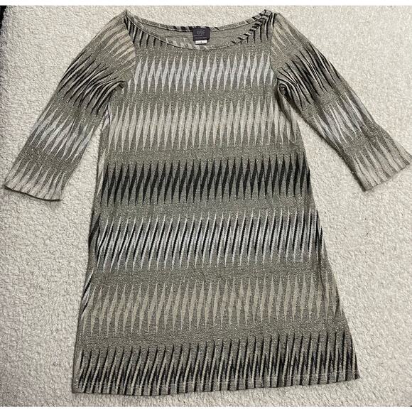 Elif for Jordan Taylor Womens Size Small Bell Sleeve Dress Brown Gray *tiny flaw - Picture 1 of 11